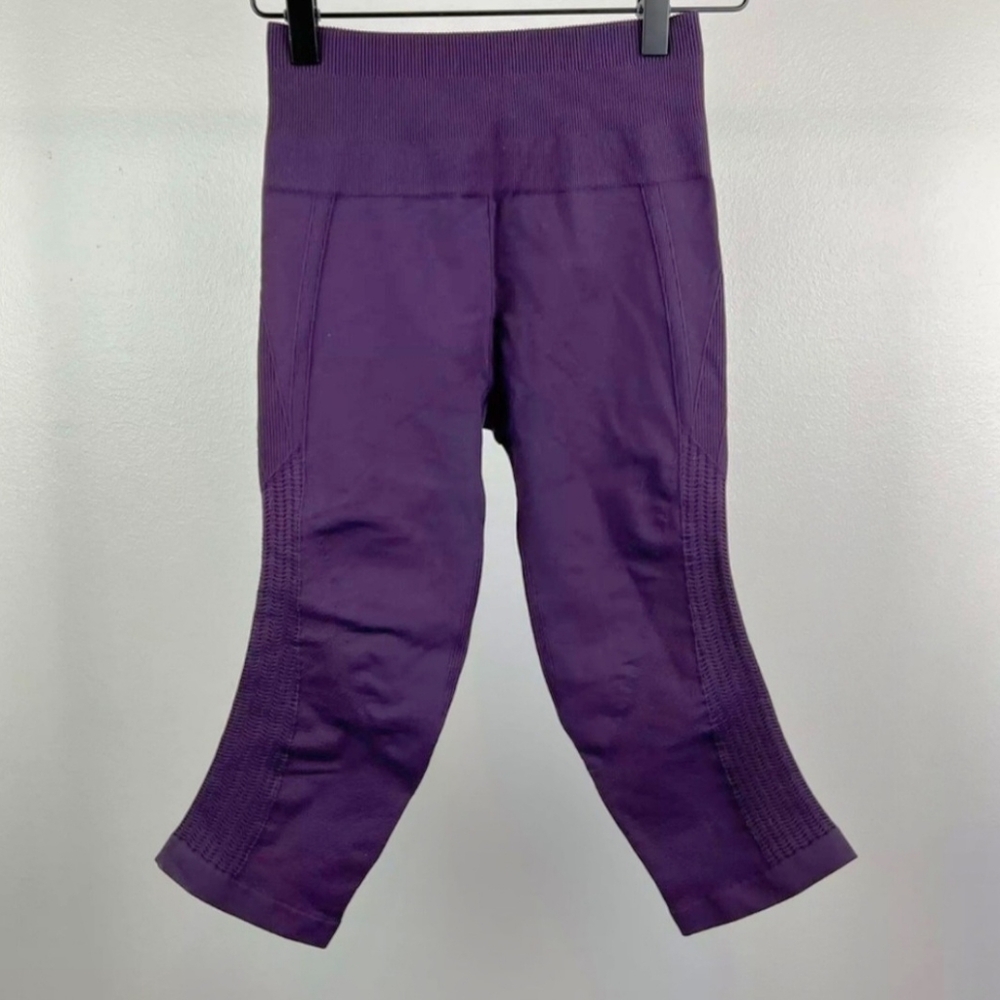 Lululemon Flow & Go Seamless Crop Leggings Deep Zinfandel 2